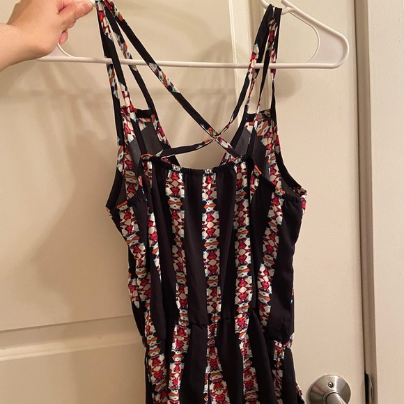 EUC Xhilaration Black and Pink Romper - Picture 6 of 7